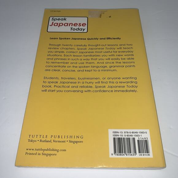 Speak Japanese Today: A Self-Study Program for Learning Everyday Japanese a... - Picture 7 of 7